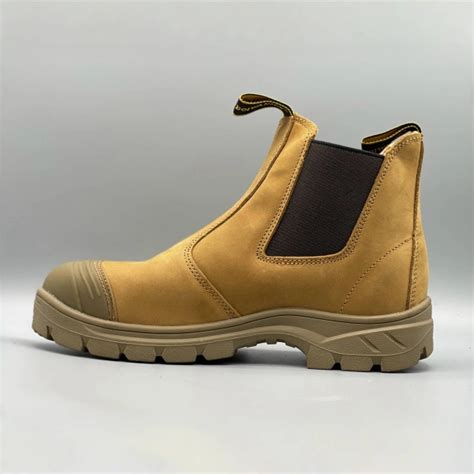 Steel Toe Work Boots Slip On HTN526 - H-TECH Safety Shoes Manufacturer ...