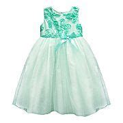 Cherokee® Infant Toddler Girls' Short Sleeve Empire Dress w/ Tulle ...