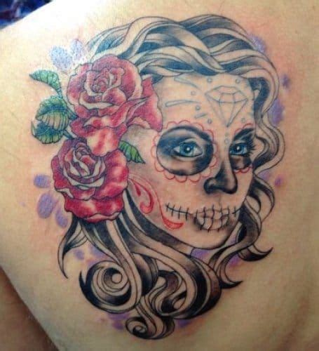 45 Gorgeous Day Of The Dead Women Tattoos • Tattoodo