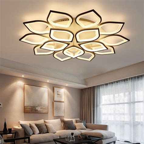 31 Nice Living Room Ceiling Lights Design Ideas - MAGZHOUSE