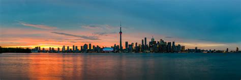 Toronto Skyline At Sunset - Duncan.co