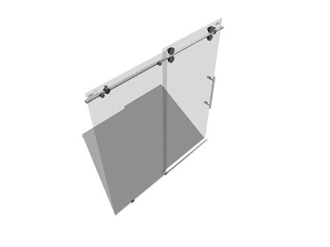 VIGO Elan 64-in to 68-in W x 74-in H Single Frameless Sliding Chrome Alcove Shower Door (Clear ...