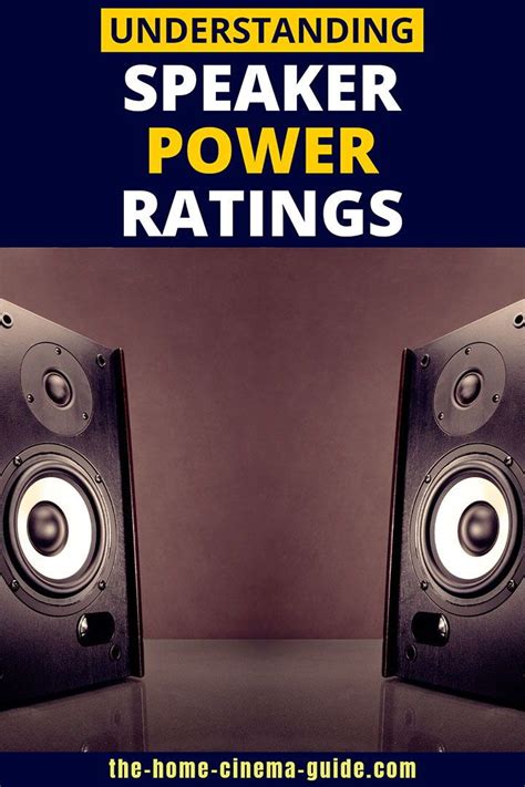 A common specification for home theater speakers is the speaker power ...