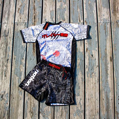 White Short Sleeve BJJ Rash Guard - Death Cuddles - Nation Athletics Bjj