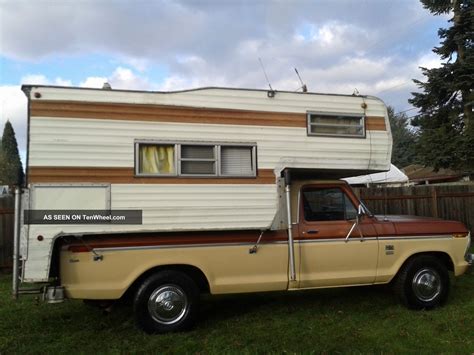 1976 Ford F250 Camper Special With The Camper, Custom Trim Package