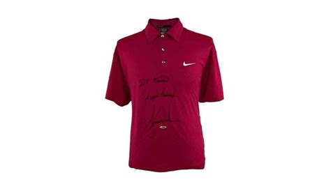 Tiger Woods's 2010 Masters Sunday red shirt drawing big bids at auction - Sports Illustrated ...