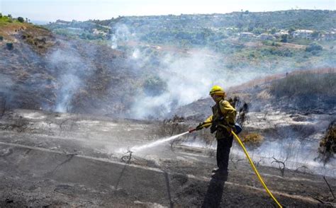 Small vegetation fire in Laguna Niguel chars 4 acres as crews gain ...