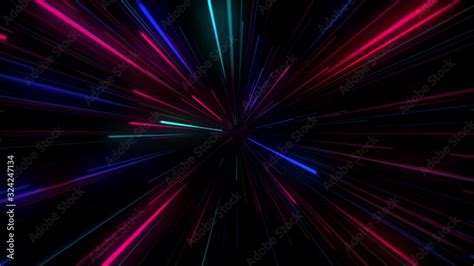 Colorful neon light zoom background Stock Video | Adobe Stock