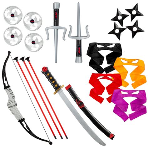 Buy Dress Up America Weapons Kit Toys Includes Katana, Bow & Arrow, Eye ...