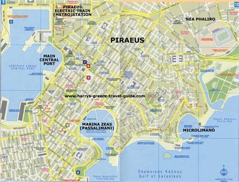 Contemporary Piraeus Map (Athens Main Port)