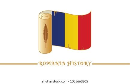 Romania Flag Romania History Stock Vector (Royalty Free) 1085668205 ...