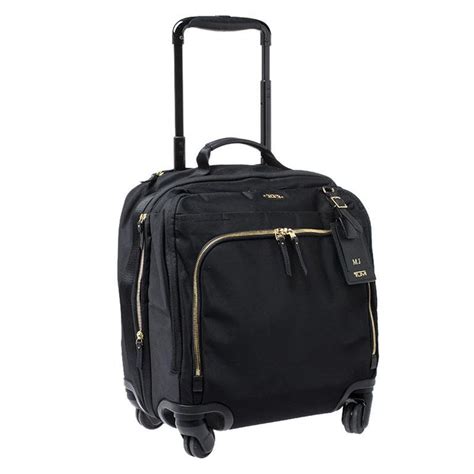 Tumi Black Nylon 4 Wheeled Carry-On Luggage Bag For Sale at 1stdibs