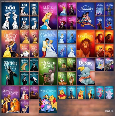 Disney [Collection] Live Action & Matching Animated Movies : r/PlexPosters