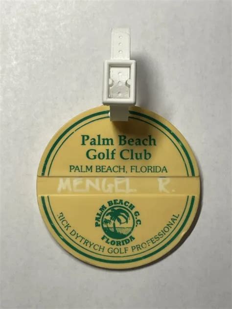 RARE PALM BEACH Golf Club Golf Bag Tag - Palm Beach, Florida - A Beauty! $10.00 - PicClick