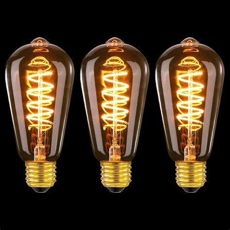 Woowtt Edison Light Bulb 6 Pack Classic Antique Bulb Style - Dimmable - Amber Warm - ST64 40W ...