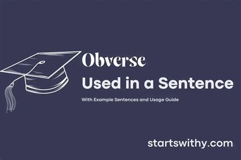 OBVERSE in a Sentence Examples: 21 Ways to Use Obverse