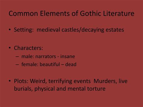 PPT - Gothic Literature PowerPoint Presentation, free download - ID:2269985
