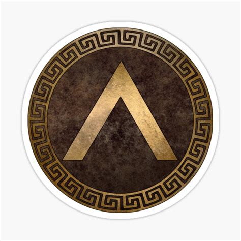 "Altes Sparta-Lambda-Schild-Symbol der Spartaner" Sticker von ...