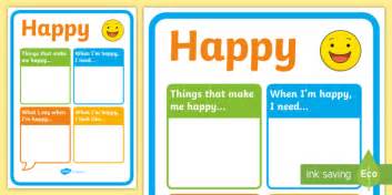 Happy Chart - feelings, emotions, SEN, class management, charts