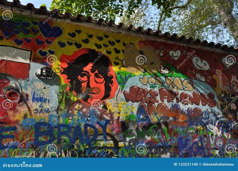 John Lennon wall, Prague editorial image. Image of wall - 133221140