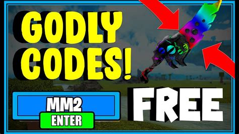 ALL *NEW* MURDER MYSTERY 2 CODES! NEW GODLY KNIFE (ROBLOX CODES) - YouTube