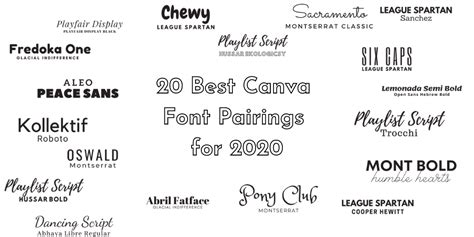 20 Best Canva Font Pairings - Digital Hygge