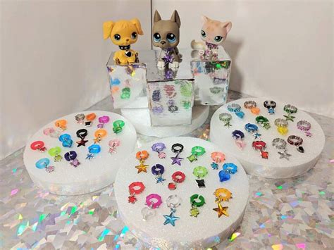 Littlest Pet Shop Custom Collars Variety Pack W/charms LPS | Etsy