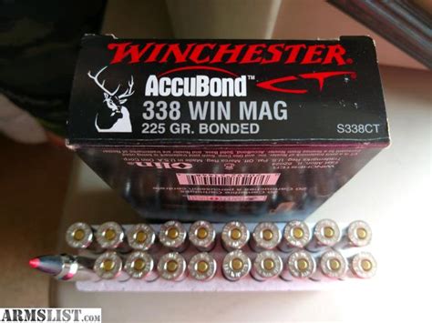 ARMSLIST - For Sale: .338 Win Mag ammo