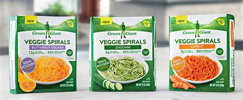 Green Giant Spiralized Frozen Vegetables Coming In 2018