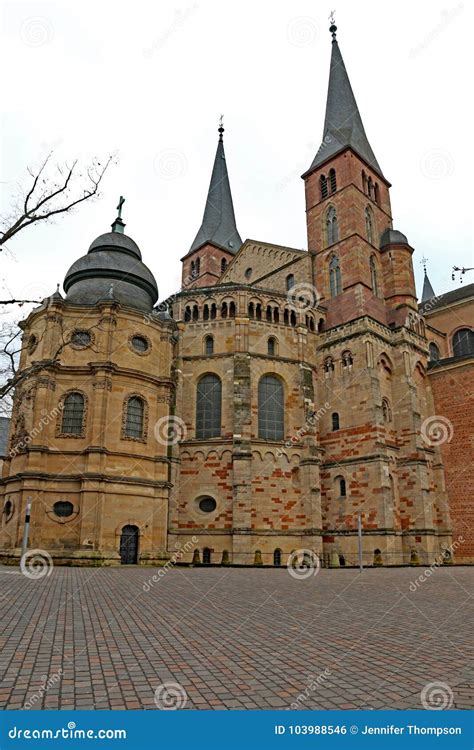 Trier Cathedral, Germany stock photo. Image of tower - 103988546