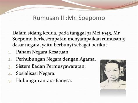 Rumusan Pancasila Menurut Soepomo | tipe fauna bagian tengah