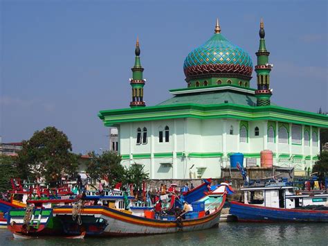 Fishing boats and mosque, Banda Aceh – Indonesia | Aceh, Banda aceh, Indonesia