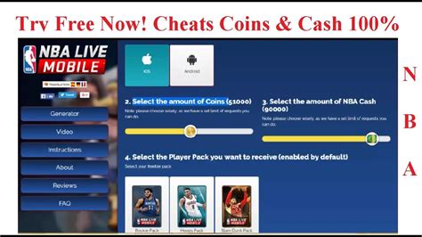 Nba Live Mobile Cheats | 100% Working - YouTube