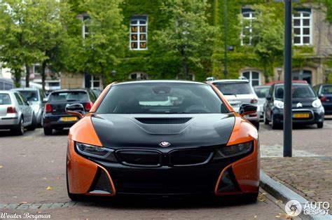 Manhart’s BMW i8 Wrapped in Orange and Black Spotted in the Netherlands ...