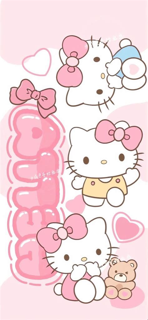 Hello Kitty Wallpaper | Walpaper hello kitty, Pink wallpaper hello kitty, Hello kitty wallpaper