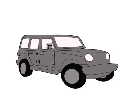 Jeep Car Cartoon, Jeep, Car, Cartoon PNG Transparent Clipart Image and PSD File for Free Download