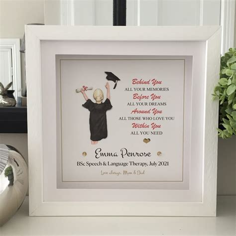 Personalised Graduation Frame | As Cute as a Button