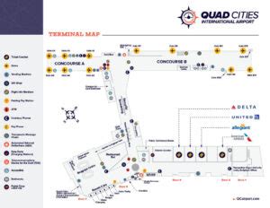 Terminal Map - Quad Cities International Airport