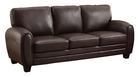 Brown Faux Leather Couch - Home Furniture Design