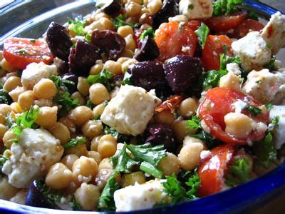 Chickpea, Olive and Feta Cheese Salad | Lisa's Kitchen | Vegetarian Recipes | Cooking Hints ...