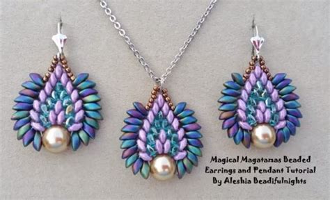 Beautiful Magatama and Superduo Beaded Jewelry Tutorials / The Beading Gem