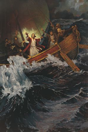 Jesus Calms The Storm Painting at PaintingValley.com | Explore ...