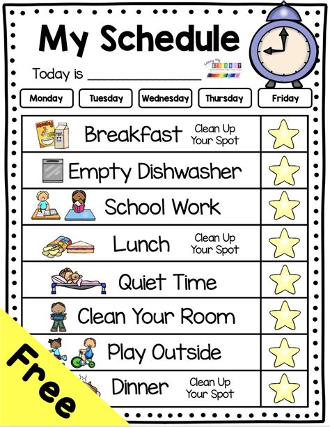 Keep your kids on a routine with these adorable FREE printable chore ...