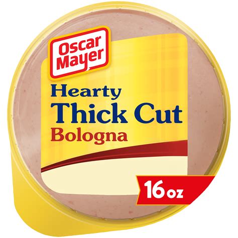 Oscar Mayer Hearty Thick Cut Bologna Lunch Meat, 16 oz Package ...