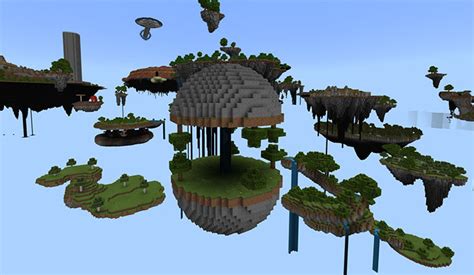 SkyWorld PE [Survival] [Custom Terrain] | Minecraft PE Maps