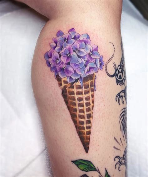 Ice Cream Cone Tattoo Designs