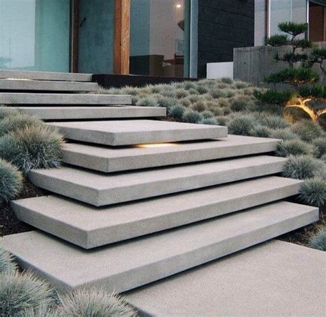 Modern Concrete Steps Walkway Ideas