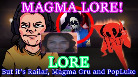 Magma Lore! (Lore but it's Railaf, Magma gru and PopLuke (OURPLE GUY; FNF COVER) - YouTube