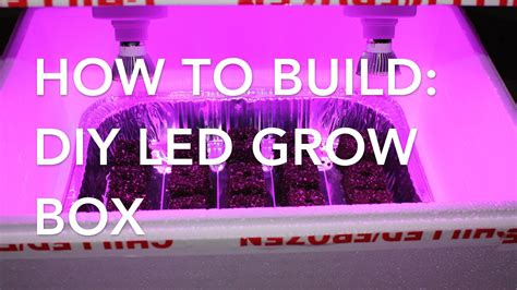 Starting seeds with a DIY grow-light box | Grow boxes, Led diy, Diy