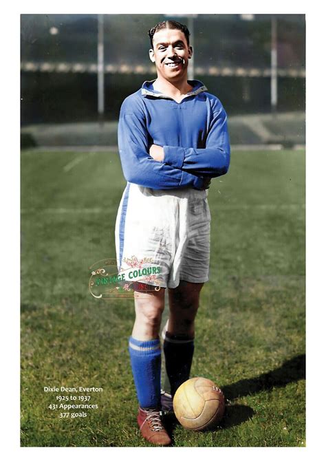 Dixie Dean, Everton – World Vintage Colours